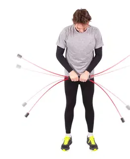 Ostatné fitness náradie Kmitacia tyč inSPORTline Flexi Bar Strong červená