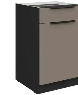 Kuchynské skrinky stojace Kuchynská skrinka Aria-Ta/Bl Anti Fingerprint 50d 1f 1s Bb
