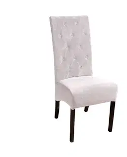 Jedálenské stoličky PYKA Chesterfield jedálenská stolička wenge / krémová (Fresh 1)