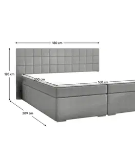 Boxspring Boxspringová postel BRIEN 1 Tempo Kondela