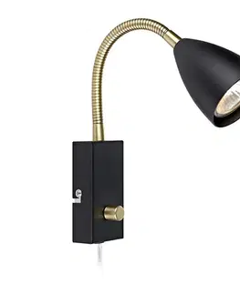 Svietidlá Markslöjd 106589 - Stmievateľné nástenné svietidlo CIRO 1xGU10/7W/230V čierna 106589