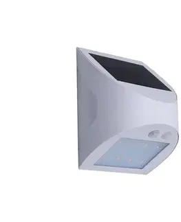 Svietidlá  LED solárne nástenné svietidlo so senzorom LED/3W/3,7V 1200 mAh IP54 biela LS125