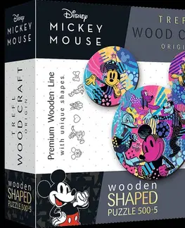 500 dielikov Trefl Drevené puzzle Ikonický Mickey Mouse 500+5 Trefl