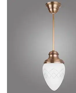 Svietidlá Kemar RI/1/M - Luster na tyči RINAMA 1xE27/60W/230V mosadz RI/1/M