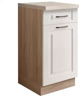 Kuchynské skrinky stojace Kuchynská skrinka Smart 2D Sonoma/biely Mat