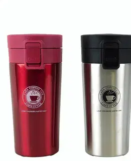 Termosky a termohrnčeky MAKRO - Termohrnček 380ml rôzne farby