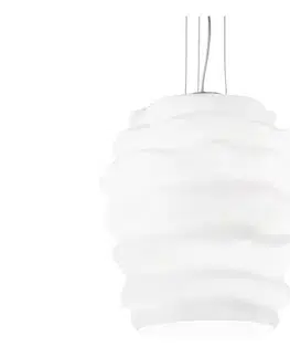 Svietidlá Ideal Lux - Luster na lanku KARMA 1xE27/60W/230V pr. 38 cm biela 132365