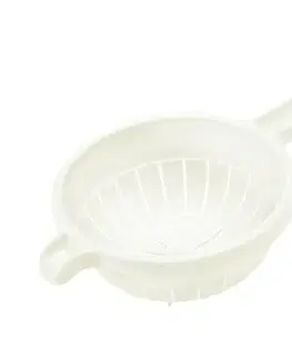 Sita Kinekus Sitko plastové, priemer 19cm s rúčkou krémové/biele mix "Scolapasta-Scolariso" TONTARELLI