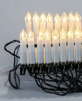 Vianočné dekorácie Vianočná svetelná LED reťaz Candle Lights, 30 LED sviečok