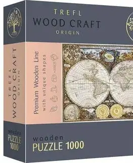 1000 dielikov Trefl Drevené puzzle Mapa starovekého sveta 1000 Trefl