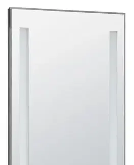 Kúpeľňové zrkadlá AQUALINE - Zrkadlo s LED osvetlením 50x70cm, gombíkový vypínač ATH5