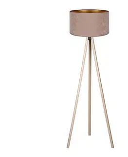 Lampy BRILAGI - Stojacia lampa VELVET 1xE27/60W/230V béžová AS0463+DU82573