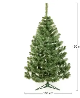 Vianočné stromčeky NABBI Christee 9 vianočný stromček 150 cm zelená