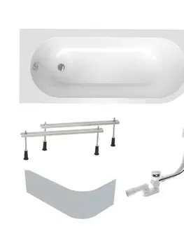 Vane Asymetrická vaňa Laguna Rajka 170x72,5 cm akrylát ľavá SIKOVRAJ170LAPNP SIKOVRAJ170LAPNP