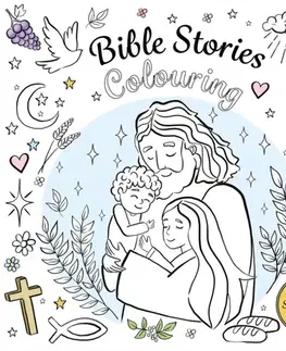 Nalepovačky, vystrihovačky, skladačky Bible Stories Colouring - Kingfisher