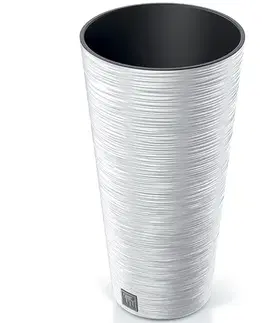 Kvetináče a truhlíky NABBI DFRH250 plastový kvetináč 25 cm biela