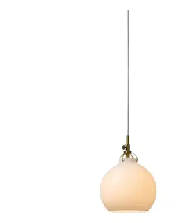 Svietidlá Halo Design 747924 - Luster na lanku TOSCANA 1xG9/28W/230V pr. 18 cm krémová/mosadz 747924