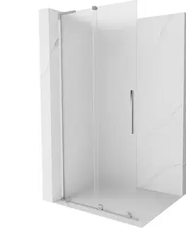 Sprchové dvere MEXEN/S - Velar L Sprchová zástena posuvná Walk-in 90 x 200, dekor 8 mm, chróm 871-090-003-33-01