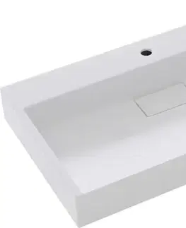 Umývadlá MEXEN - Ava umývadlo na dosku liaty mramor 70 x 46, biela 23017001