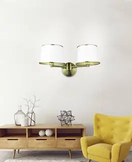 Nástenné svetlá Nástenná lampa 2xE14 48cm IBIS PATINA