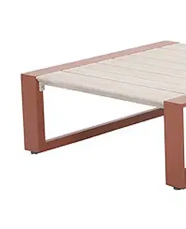 Stolčeky Hliníkový stolík 97x97 cm MADRID (terracotta)