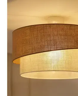 Svietidlá BRILAGI - Prisadený luster SHINE 1xE27/15W/230V pr. 50 cm béžová/krémová 609678