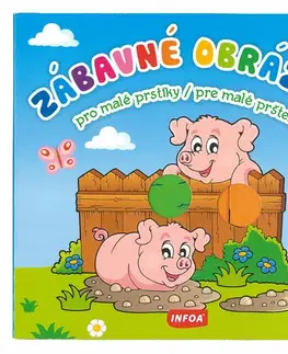 Leporelá, krabičky, puzzle knihy Zábavné obrázky - Pro malé prstíky / Pre malé pršteky - Kolektív autorov