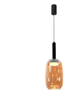 Svietidlá  Závesný luster BUENO na lanku 1xGX53/9W/230V pr. 15 cm dymovo-hnedá 31-50458