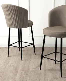 Barové stoličky Bar Stool Set (6 Pieces) Fora - Cappuccino, Black