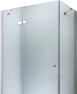 Vane MEXEN/S - Roma sprchovací kút 70x90, kyvný, číre sklo, chróm + vanička 854-070-090-01-00-4010