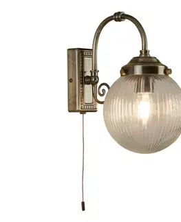 Svietidlá Searchlight 3259AB - Vonkajšie nástenné svietidlo BELVUE 1xE14/40W/230V IP44 3259AB