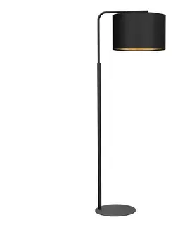 Lampy  Stojacia lampa ARDEN 1xE27/60W/230V čierna/zlatá 3499