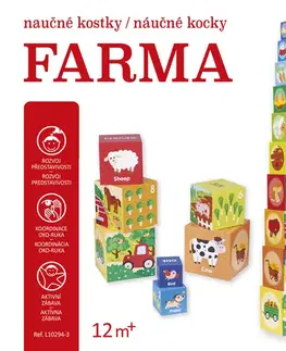 Leporelá, krabičky, puzzle knihy Farma - Naučné kostky/náučné kocky - Kolektív autorov