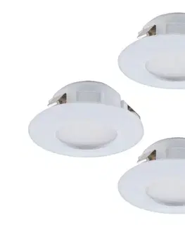 LED osvetlenie Eglo 95821 - sada 3xLED kúpeľňové podhľadové svietidlo PINEDA LED/4,9W/230V IP44 95821