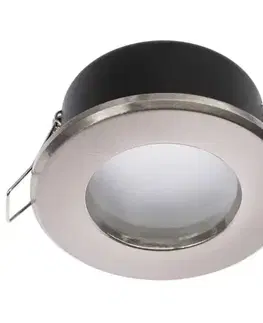 LED zápustené svietidla Podhľadové svietidlo Aqus okrúhle satén