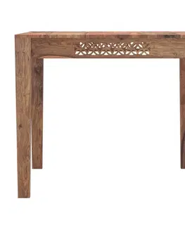 Jedálenské stoly Jedálenský stôl Mira 120x90 indický masív palisander