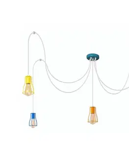 Svietidlá  Luster na lanku TUBE 5xE27/20W/230V pavúk W-KM 1924/5 MIX