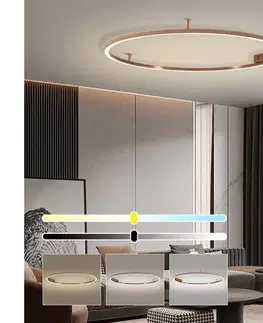 Svietidlá  NEO 07325-120C-LED Stmievateľné stropné svietidlo FINO 72W/230V 120 cm Tuya ružové zlato + diaľkové ovládanie 07325-120C