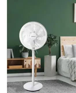 Ventilátory  B.V.  - stojanový látor 45 W/230 V, priemer 35 cm, biely B30101M2H