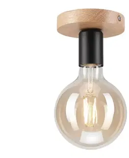 Svietidlá  Prisadený luster VITO OAK 1xE27/60W/230V dub 42438