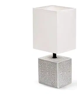 Lampy  B.V.  - Stolná lampa 1xE14/40W/230V šedá/biela 130200PUG