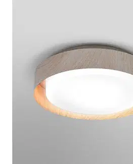 Svietidlá Osram - Stropné svietidlo ORBIS MADRID 2xE27/10W/230V pr. 29 cm drevený dekor 4099854448515