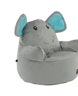 Sedacie vaky KONDELA Baby Typ 2 sedací vak sivá