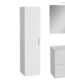 Kúpeľňový nábytok Kúpeľňová zostava s umývadlom 80 cm vrátane umývadlovej batérie, vtoku a sifónu VitrA Mia biela KSETMIA80B KSETMIA80B