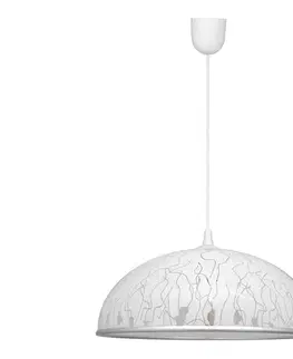 Svietidlá  Luster na lanku CIRCLE 1xE27/15W/230V biela WLA-05 HYDRO WHITE CH