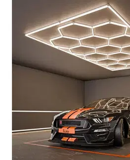 Svietidlá SmartLED LED stropné svietidlo LED/696W/85-265V 4000K 484x243 cm CRI 90 IP44 biela 5409