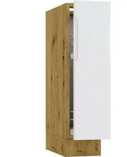 Kuchynské skrinky stojace Kuchynská skrinka Isabel D20 Cargo + Kôš sivá/artisan