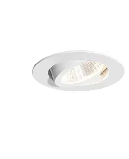 Zapustené svietidlá Zapustené bodové svietidlo biele 6,8 cm vrátane LED 545 lm stmievateľné IP65 - Gaius
