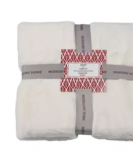 Ozdobné prikrývky Deka Julius ecru 130x170 Merkury Home