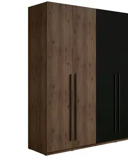 Skrine do izieb Skriňa Wenecja 20 orech elegant/čierna onyx